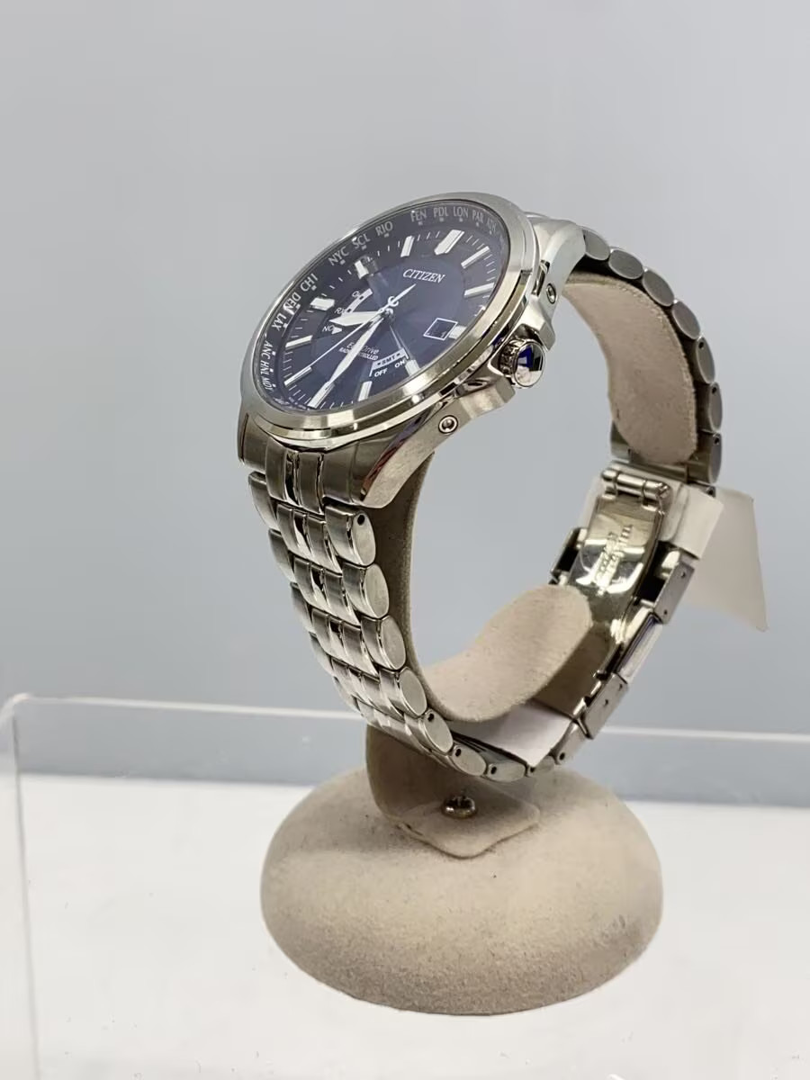 CITIZEN Solar Watch Analog Stainless BLK SLV H145 S073545