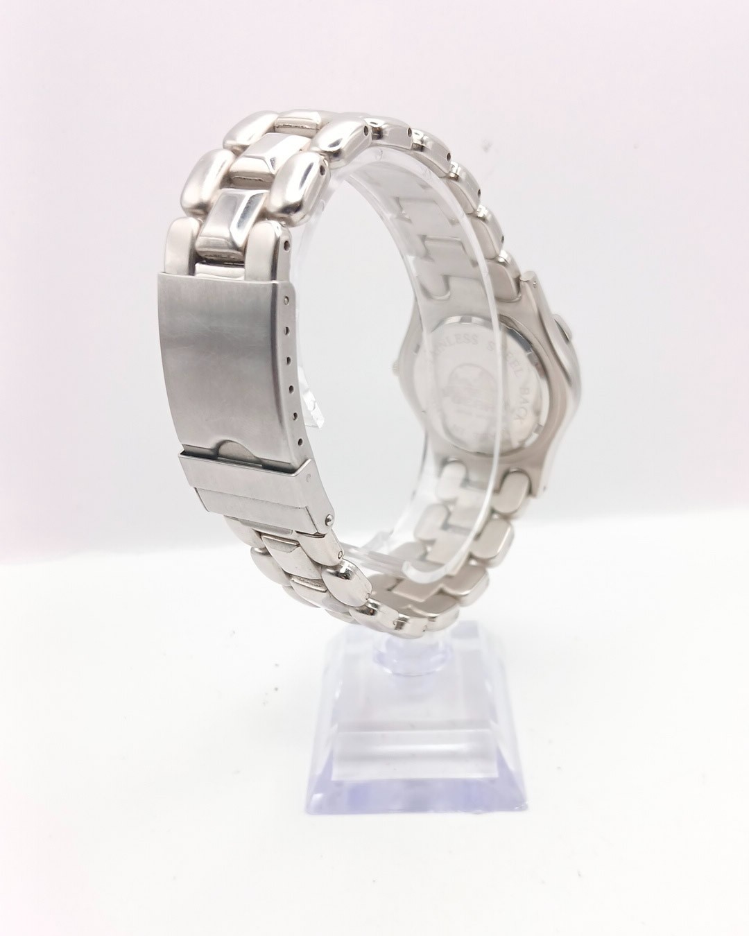 Vintage Innovage Gear Men’s Quartz Dive Style Watch Blue Dial Silver Tone Link
