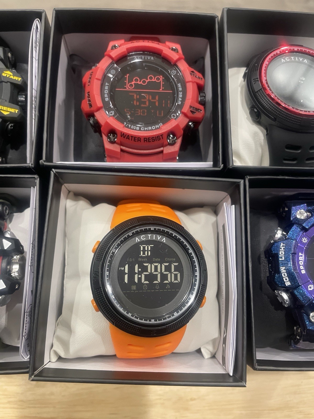Activa X Invicta Lot of 6 Watches Multicolor Collection Bulk Assorted