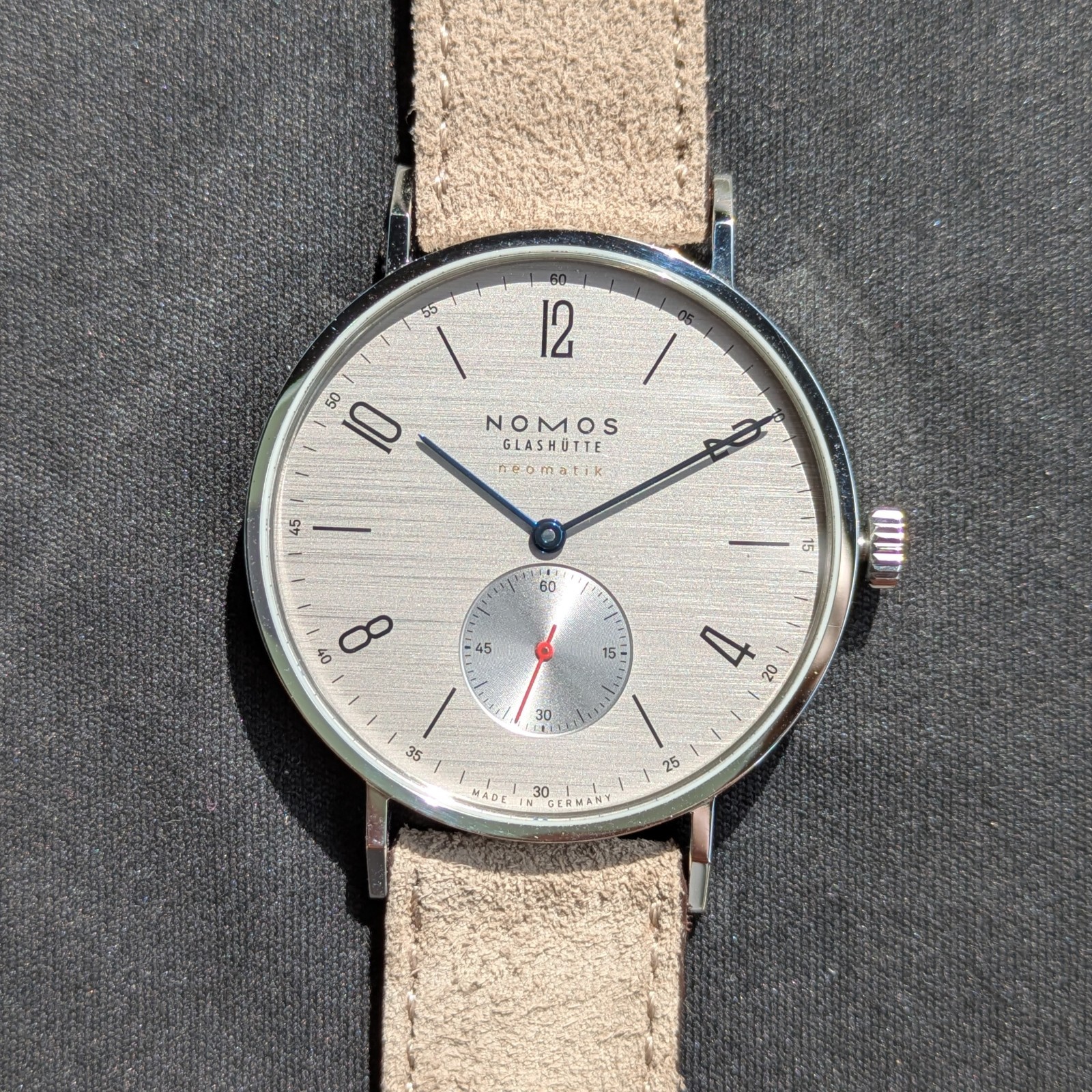 NOMOS Glashütte Tangente Neomatik 39 Silvercut Ref 141 | New | 2026 | Full Set