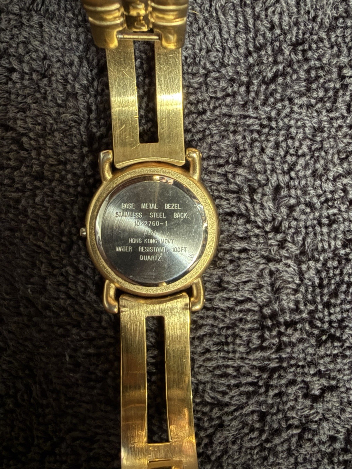 Vintage Anne Klein II Women’s Quartz Analog Watch Gold Tone White Dial
