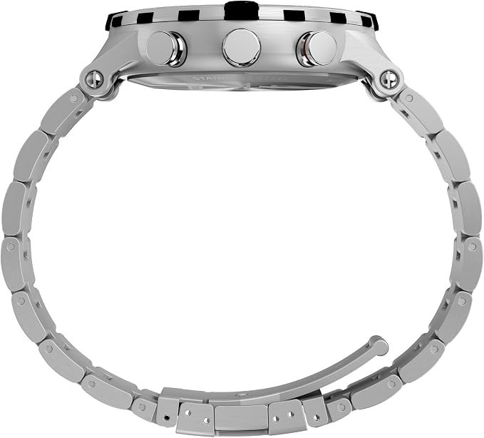 Timex Men’s Intelligent Quartz® Tide Temp Compass 45 mm Steel Watch WR100M.