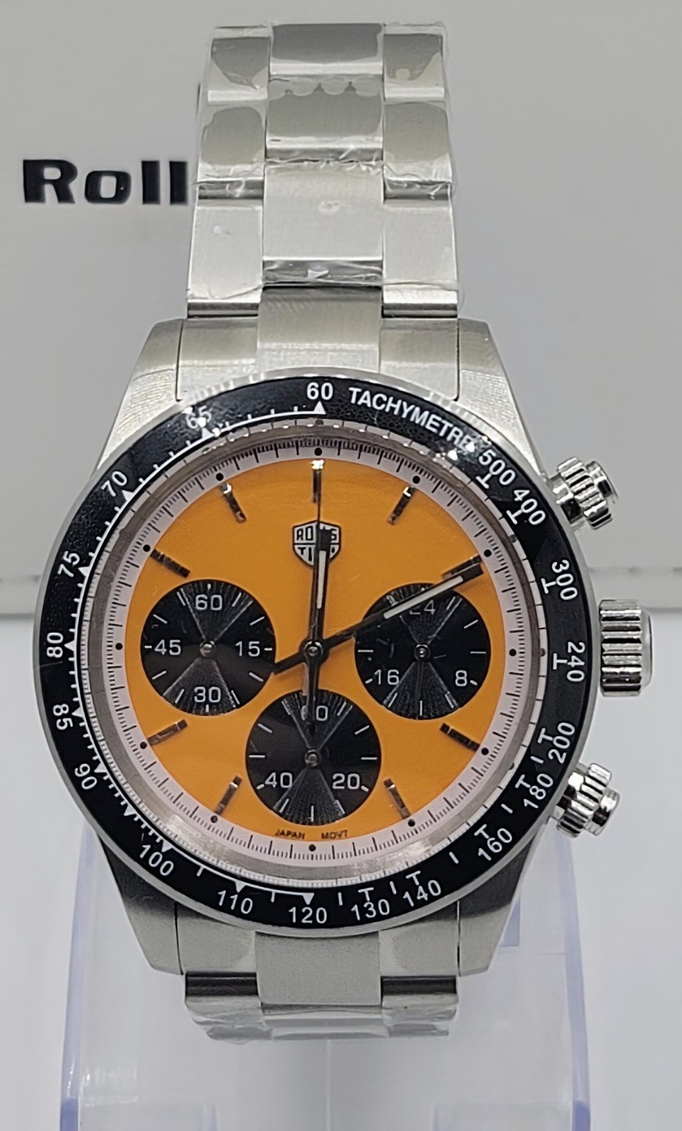 RollsTimi RT7931 VK63 Quartz Stainless Steel Chronograph Watch. US Seller!!!!