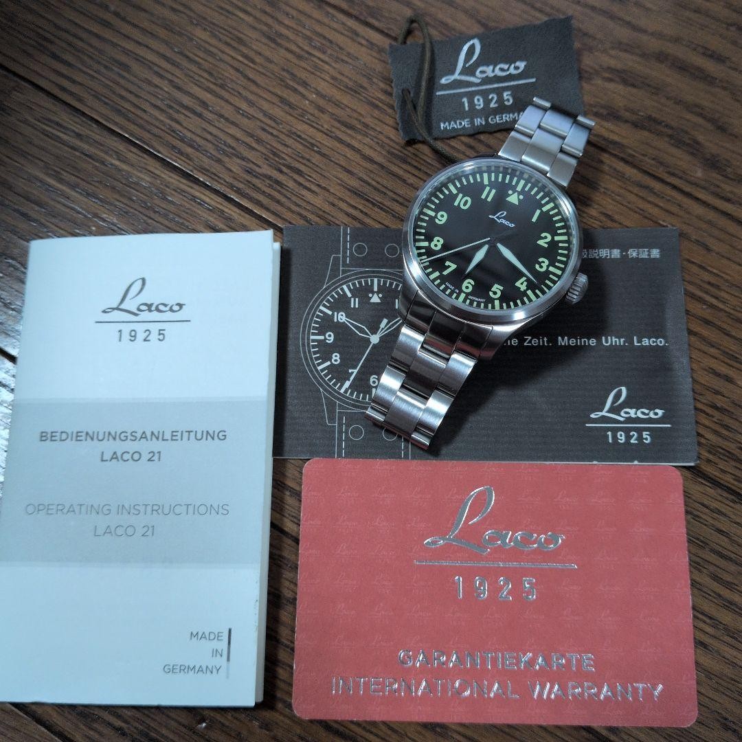 Laco Augsburg 861988 Pilot Watch 39mm Automatic with Accessories Used