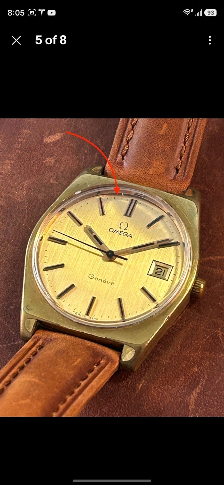 Vintage Omega Genève | Cal. 613 Manual Wind | Gold-Plated Cushion Case | Date |