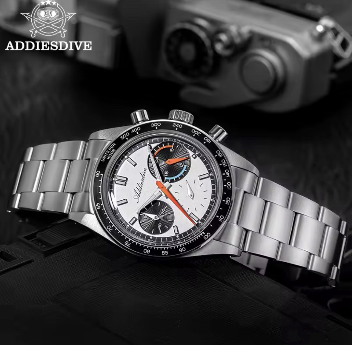 ADDIESDIVE Men’s Stainless Steel Quartz