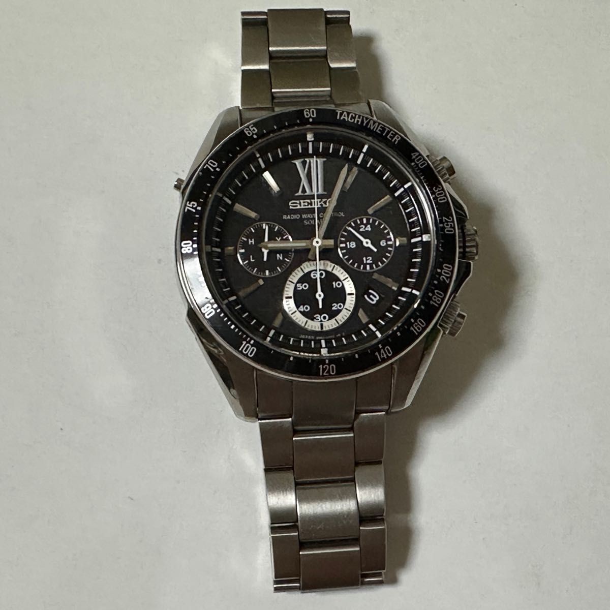 Seiko Brightz Radio Solar Chronograph Men s Wristwatch in Excellent Condition