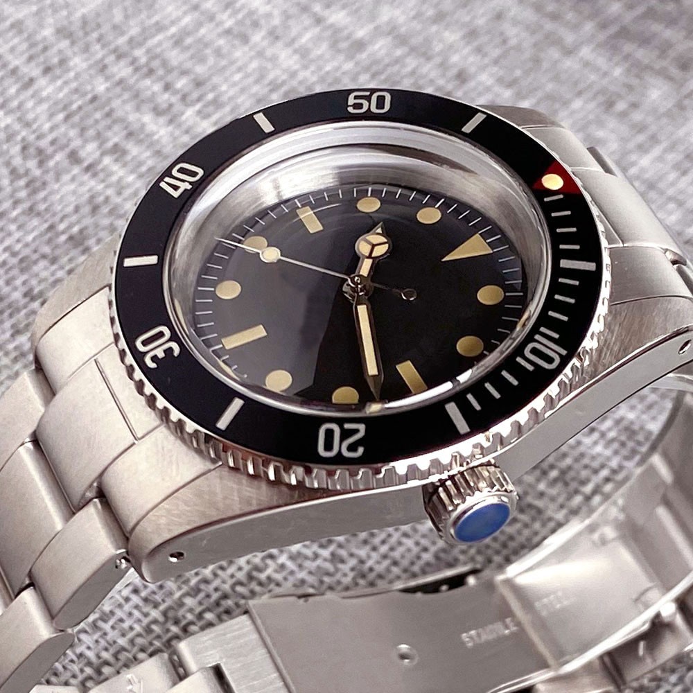 Tandorio New 38mm Sapphire 20ATM Stainless Steel NH35/PT5000 Automatic Men Watch