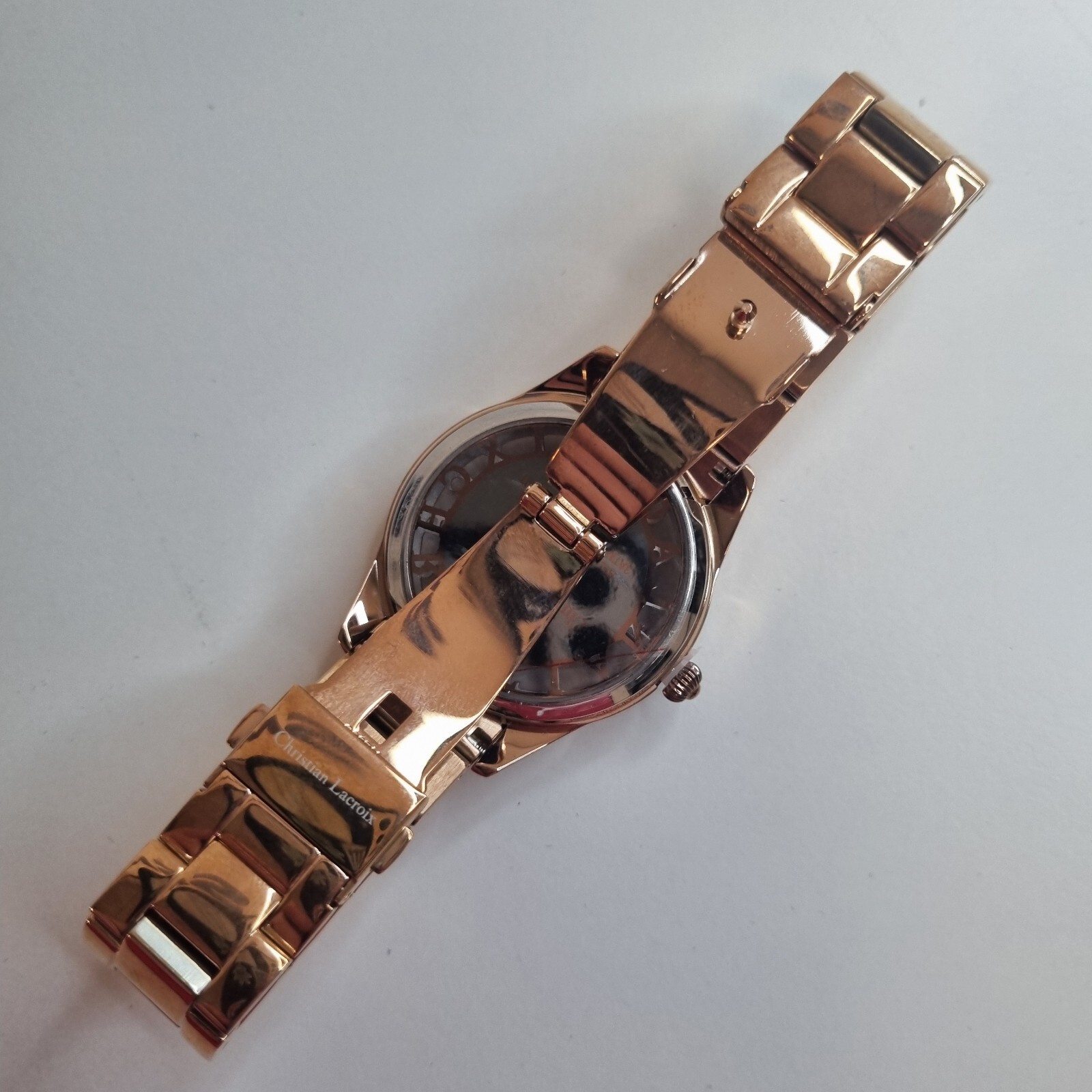 Christian Lacroix Rose Gold Ladies Wrist Watch N°8009308 New Old Stock Tarnished