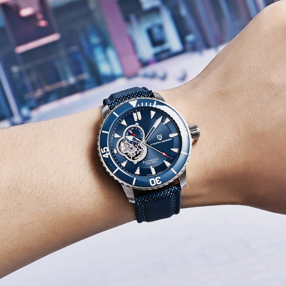 Pagani Design pd-1674 Men’s Automatic Dive Watch Sapphire NH39A 200M Luminous