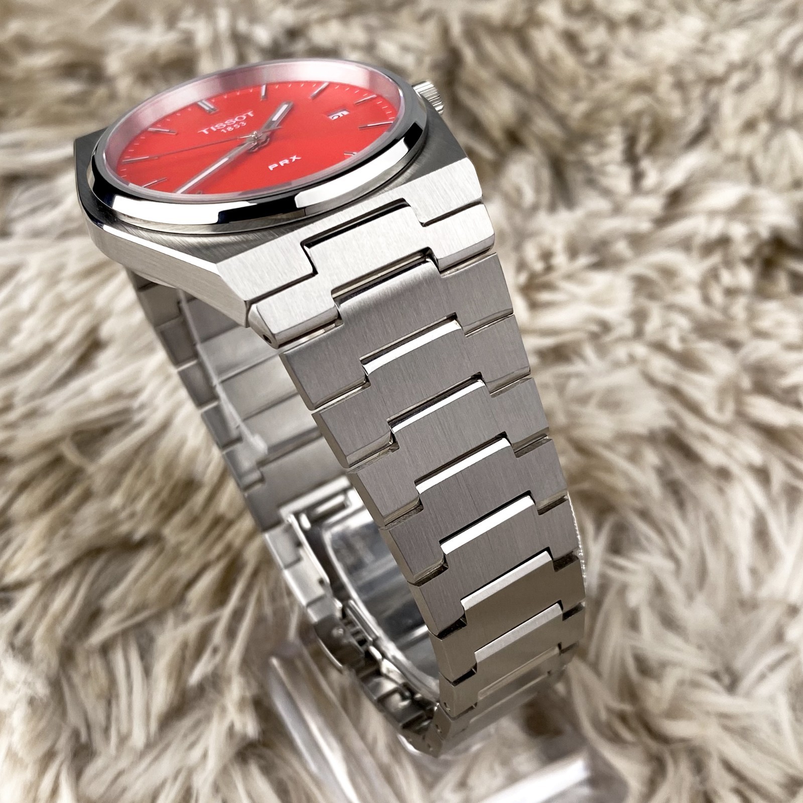 Tissot PRX 40mm Red Dial Stainless steel Men’s Watch T137.410.11.421.00