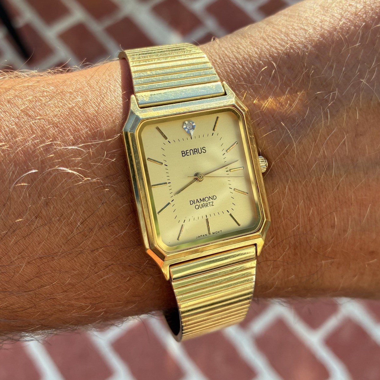 BEAUTIFUL Benrus Men’s Tank Watch – READ Description