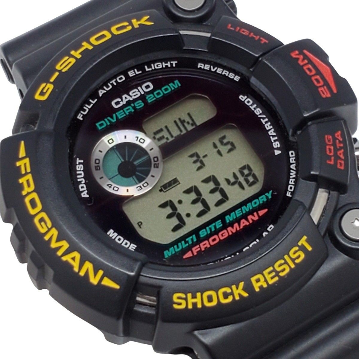 G SHOCK CASIO Watch GW 200Z 1JF FROGMAN Digital Tough Solar Shock Resist Black