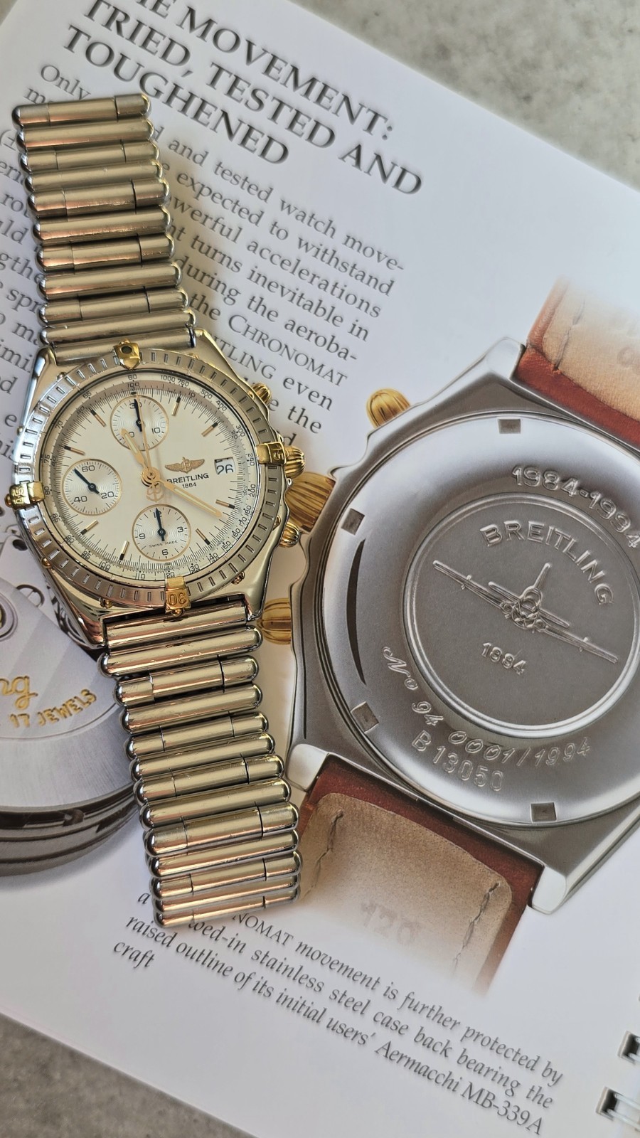 Limited Edition Breitling Chronomat, Rouleaux Bracelet – Serviced, Full Set!