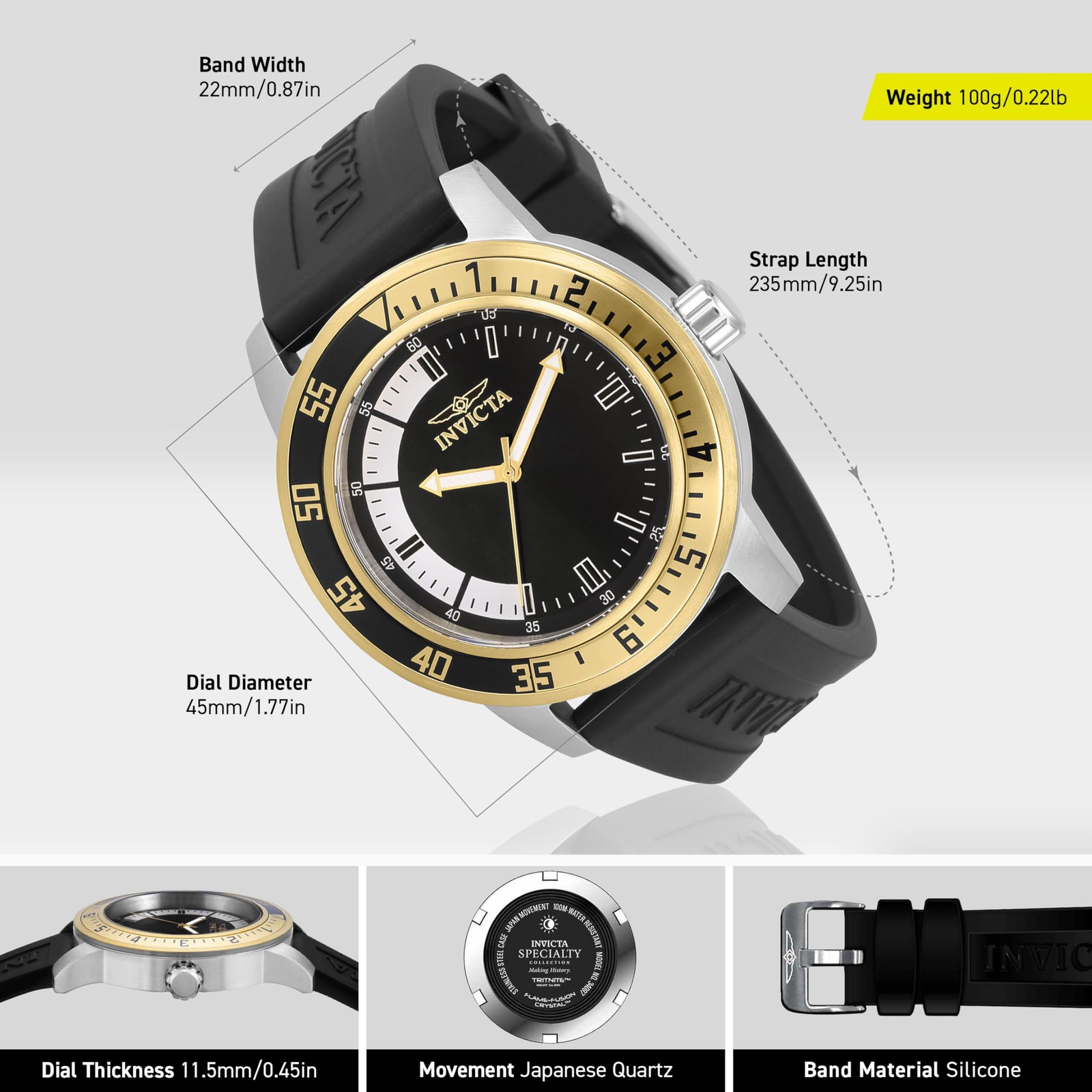 Men’s Specialty Silicone Quartz Watch