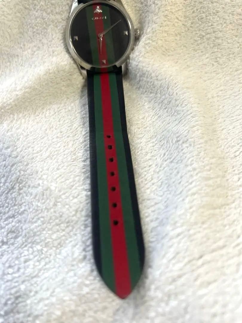 GUCCI Watch Rare G Timeless Stripe Bee
