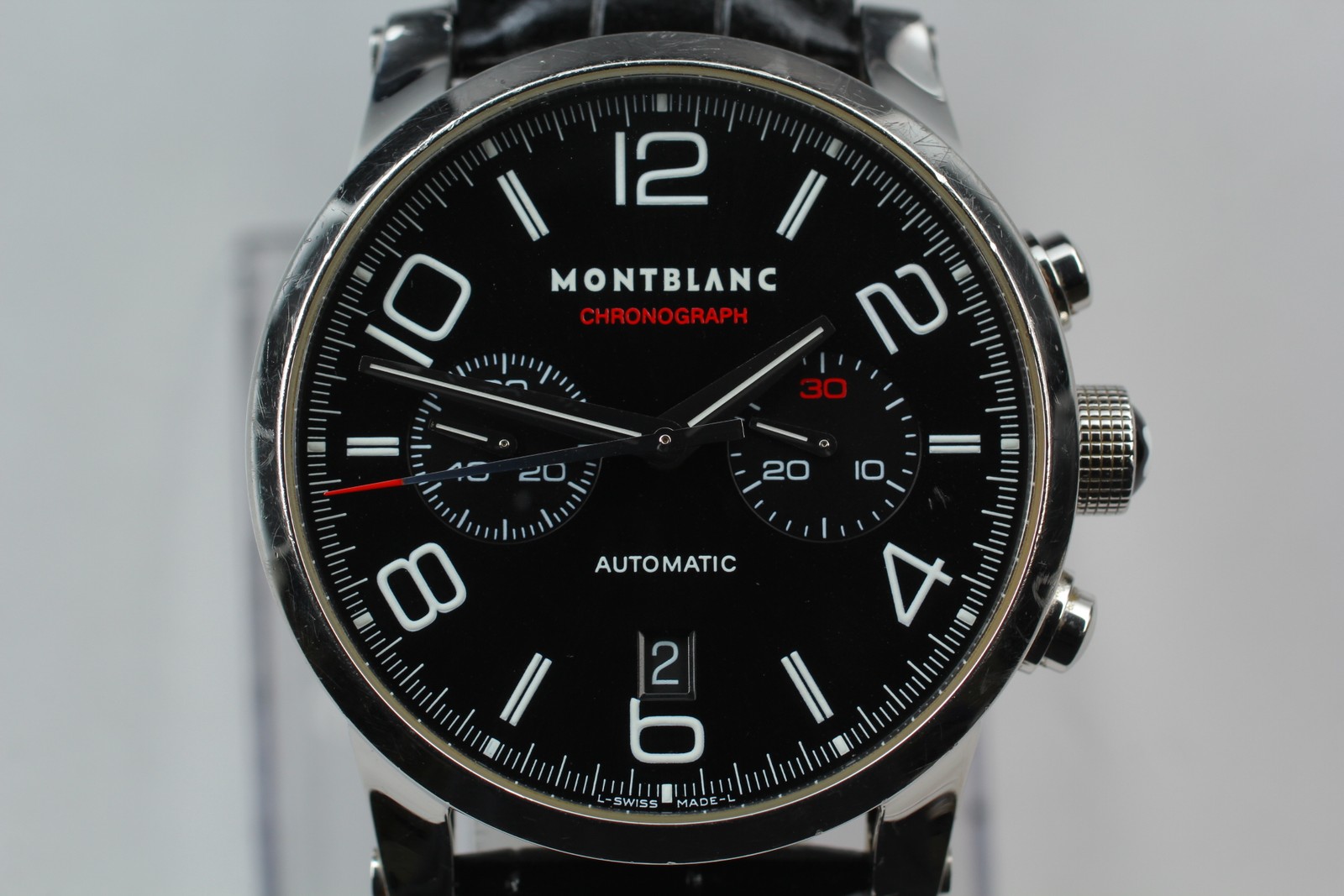 MONTBLANC Timewalker 7069 Automatic Chronograph Black Men’s Watch 43mm JAPAN
