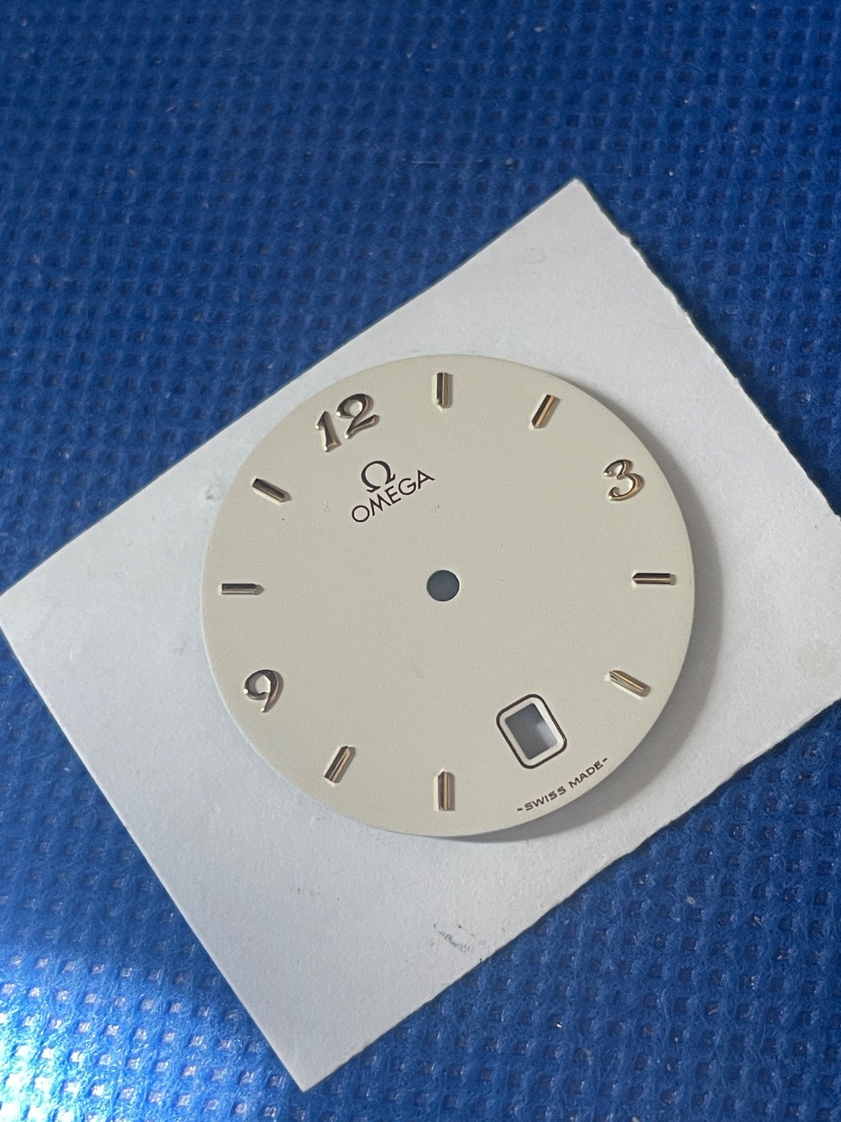Genuine Omega Quartz White dial 26.4mm for cal. 1430 NOS (1/15598)