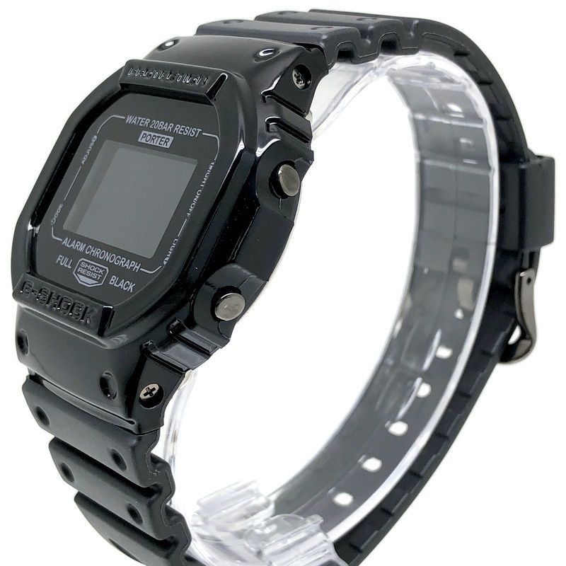 G SHOCK DW 5600VT Porter Collaboration Model Full Black Glossy Finish Limited to