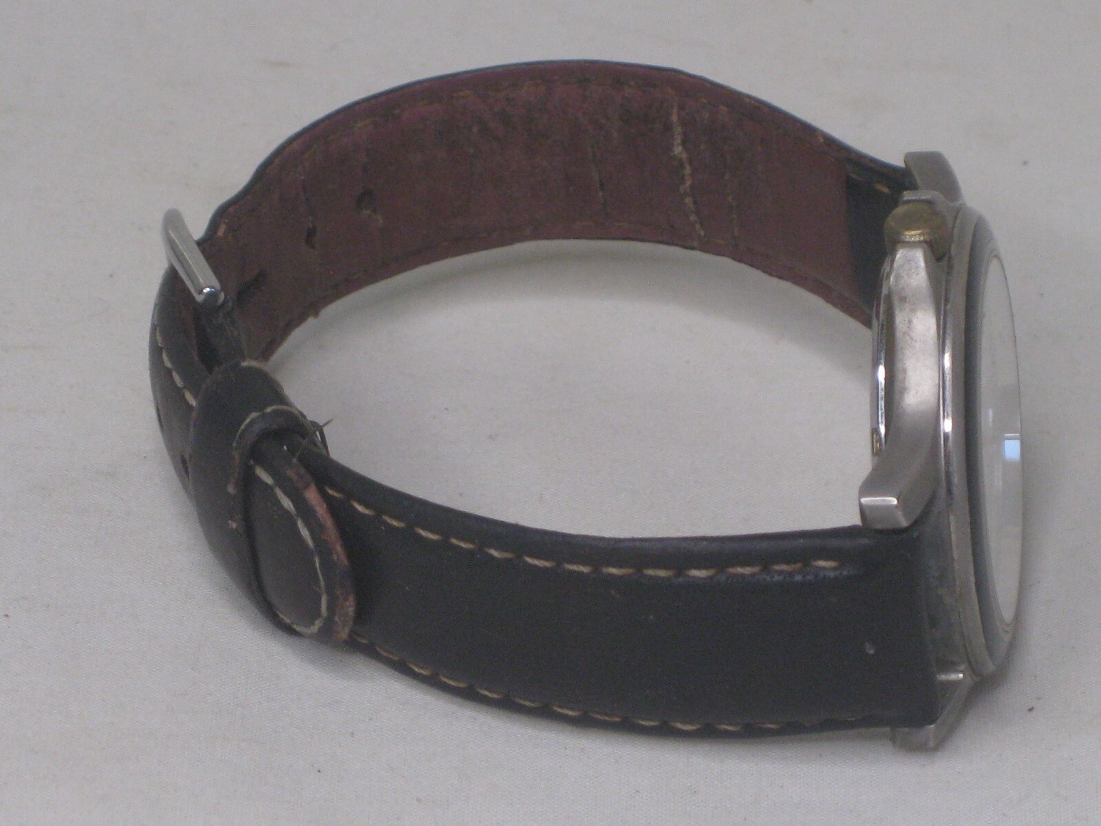 vintage RALSTON PURINA logo DAVENPORT 2 SAFE YEARS wristwatch award watch