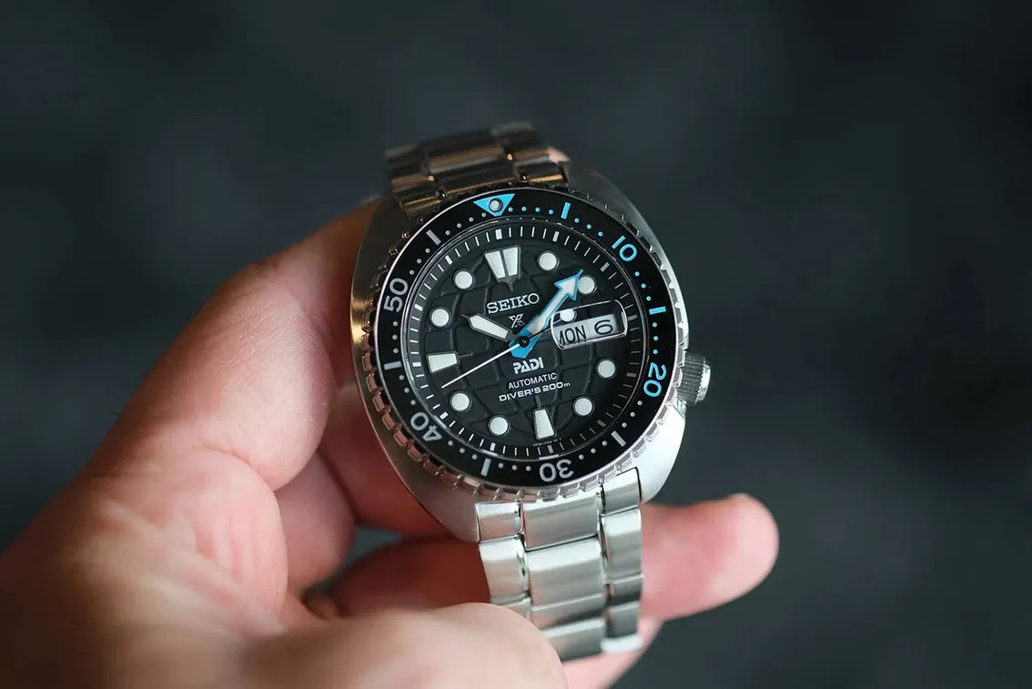 Seiko Prospex SRPG19K1 King Turtle PADI Edition Automatic Divers 200M Black Dial