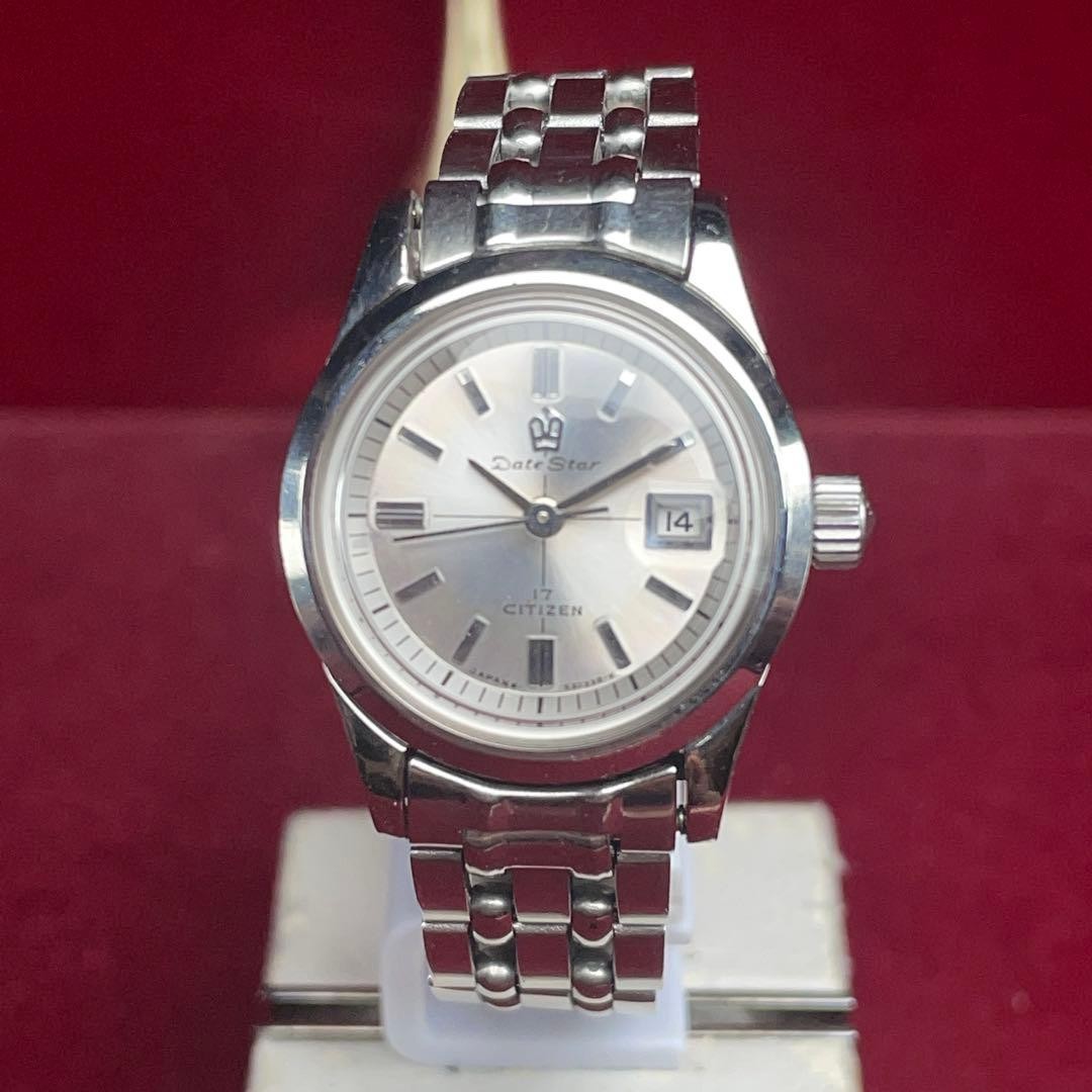 Original crystal replaced / Original bracelet CITIZEN Datestar manual winding 19