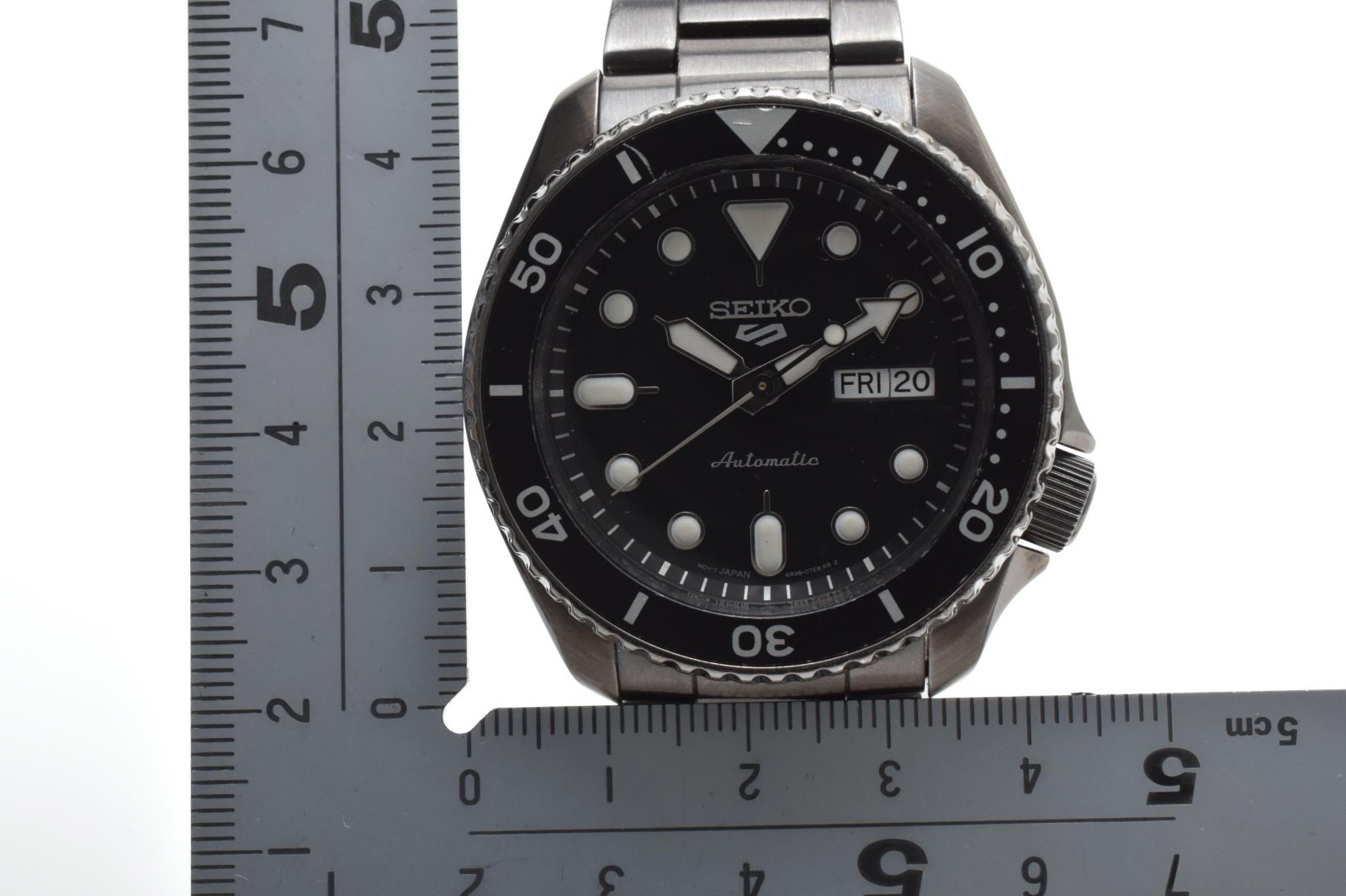 [Exc+5 ] w/BOX SEIKO 5 Sports 4R36-07G0 Automatic BLACK Mens Watch JAPAN