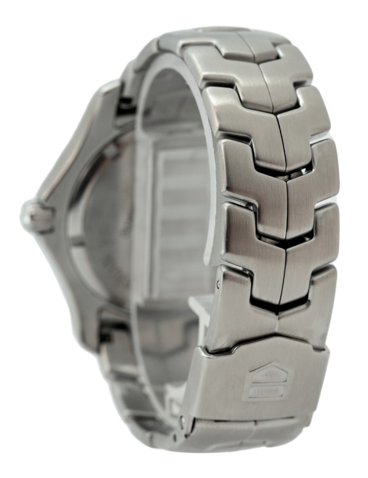 Tag Heuer 39mm Men’s Automatic Link Rare Gray Pinstripe Dial SS Watch! WJF211G!