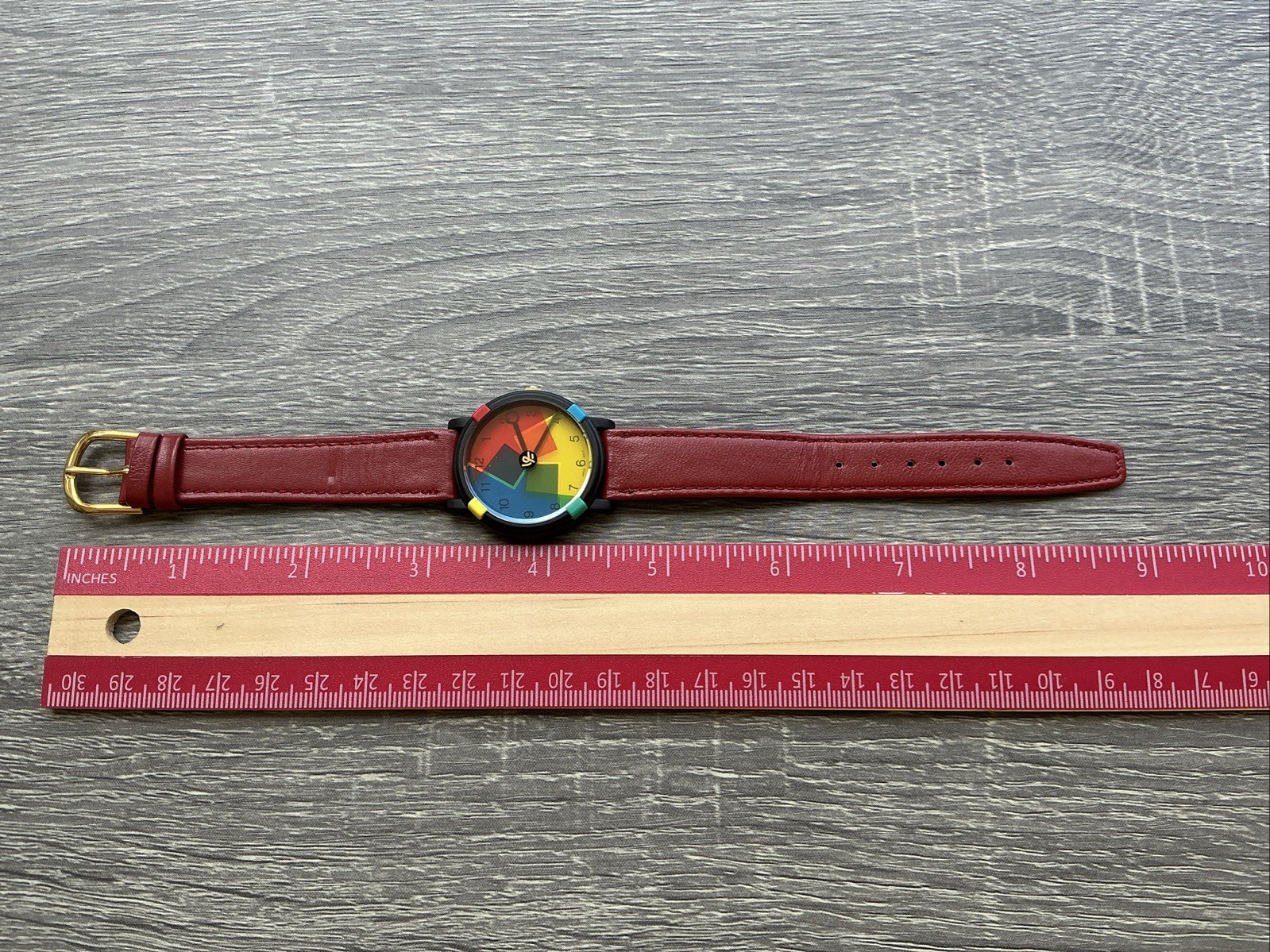 Vintage 90s John Zaboyan Watch New Battery Unisex Limited Edition Box Geometric
