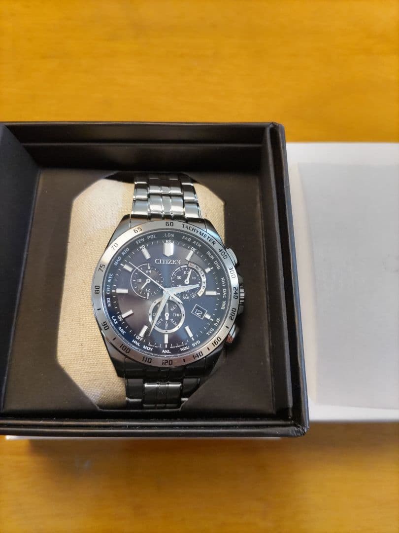 CITIZEN CB5870 91L Eco Drive Radio Clock Men’s New
