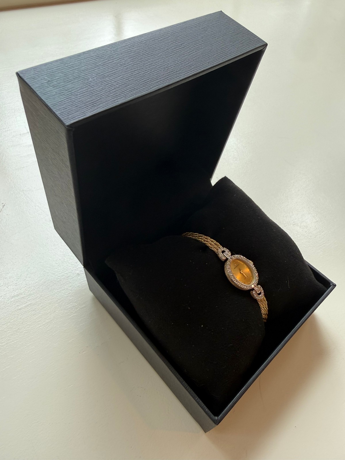 Vintage Movado 14K Gold & Diamond Swiss Quartz Ladies Bracelet Watch | Serviced