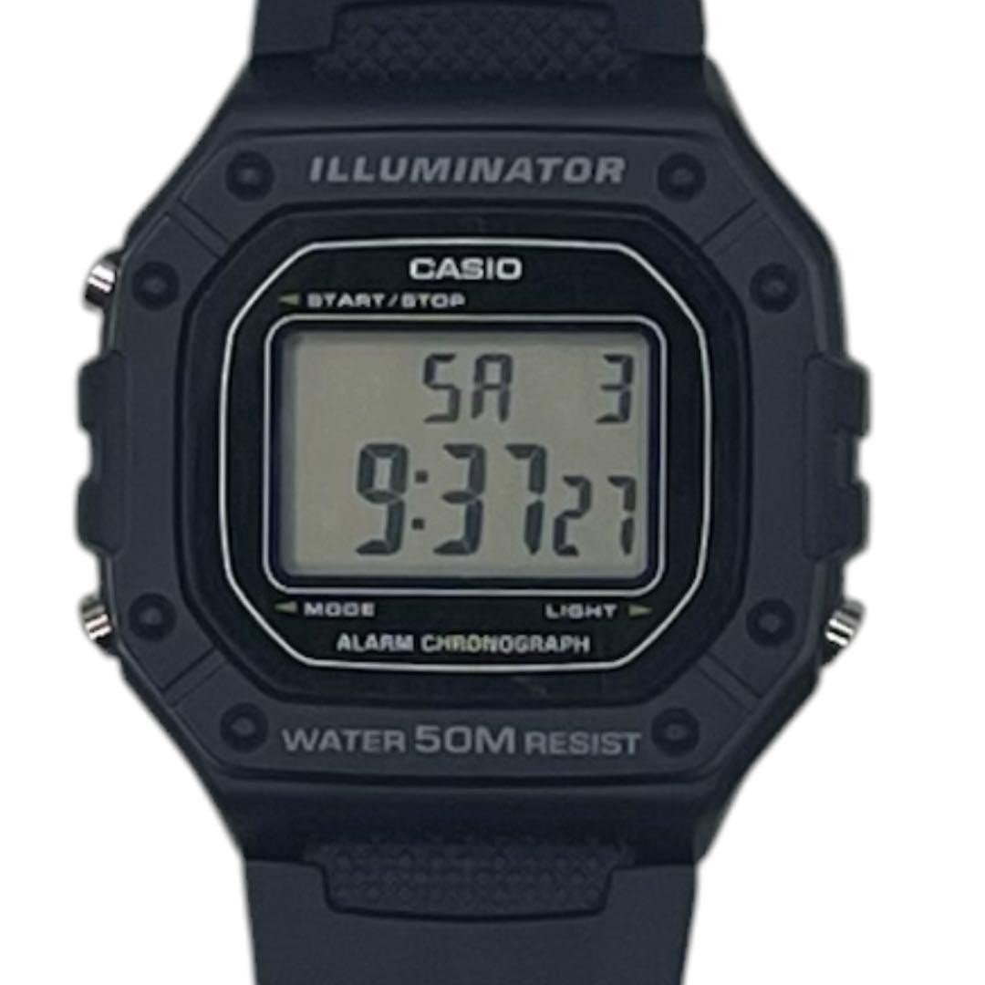 [Good Condition] [CASIO] W-218H Digital Watch “Blue”