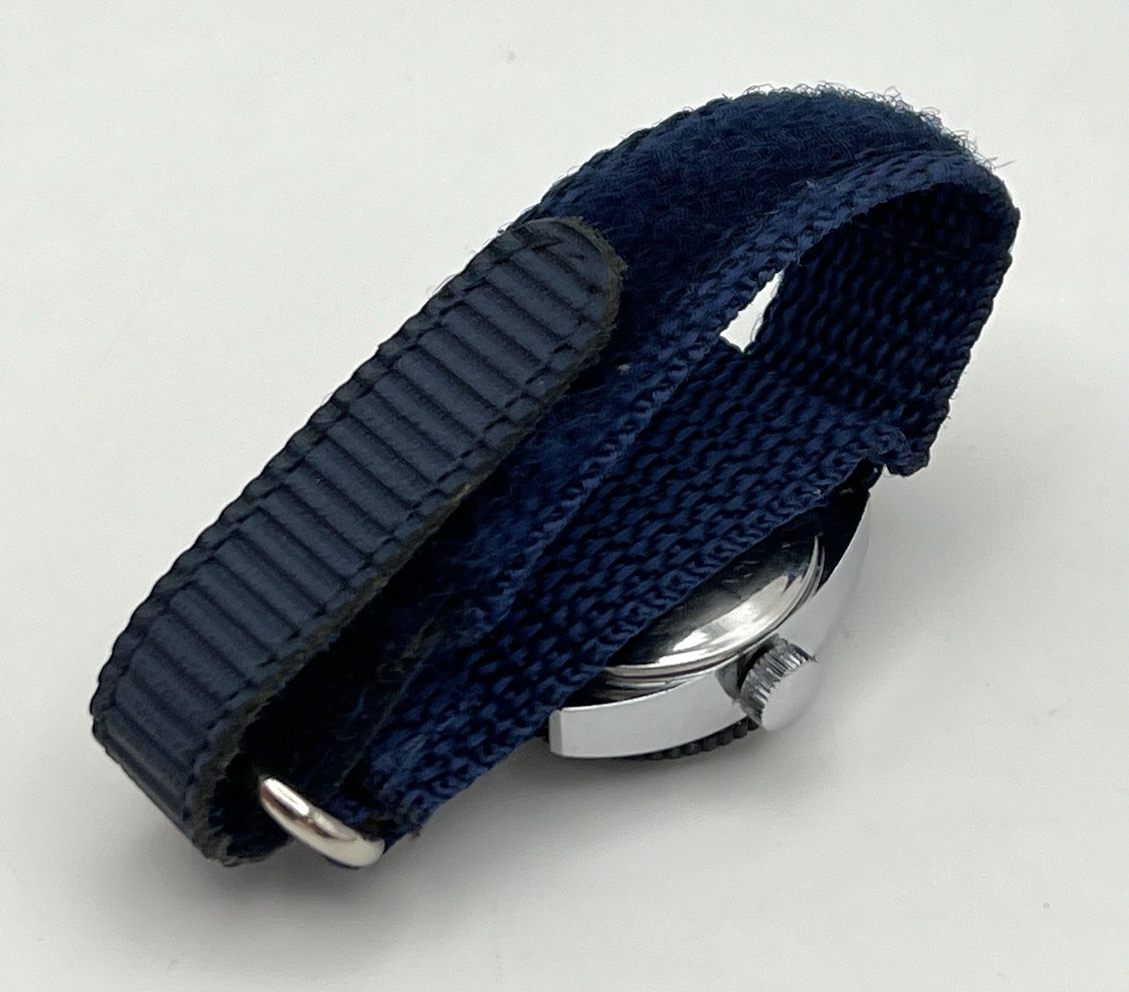 Vintage 1960’s ANKER 04 Diver German Wind Up Wristwatch 28mm Blue Dial