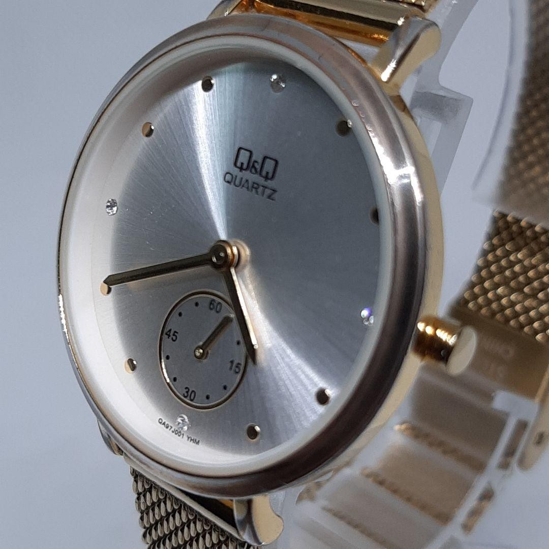 Citizen Q&Q Women’s Watch, Gold, Mesh Strap, Working Condition nu