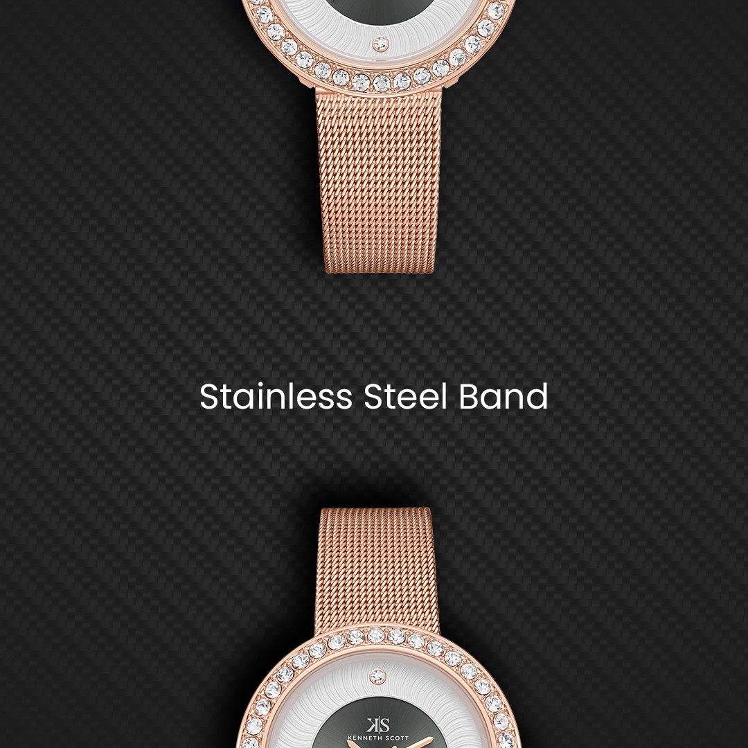 Kenneth Scott Women’s Analog Watch | Multicolor Dial, 32mm, 30 m (3 ATM)