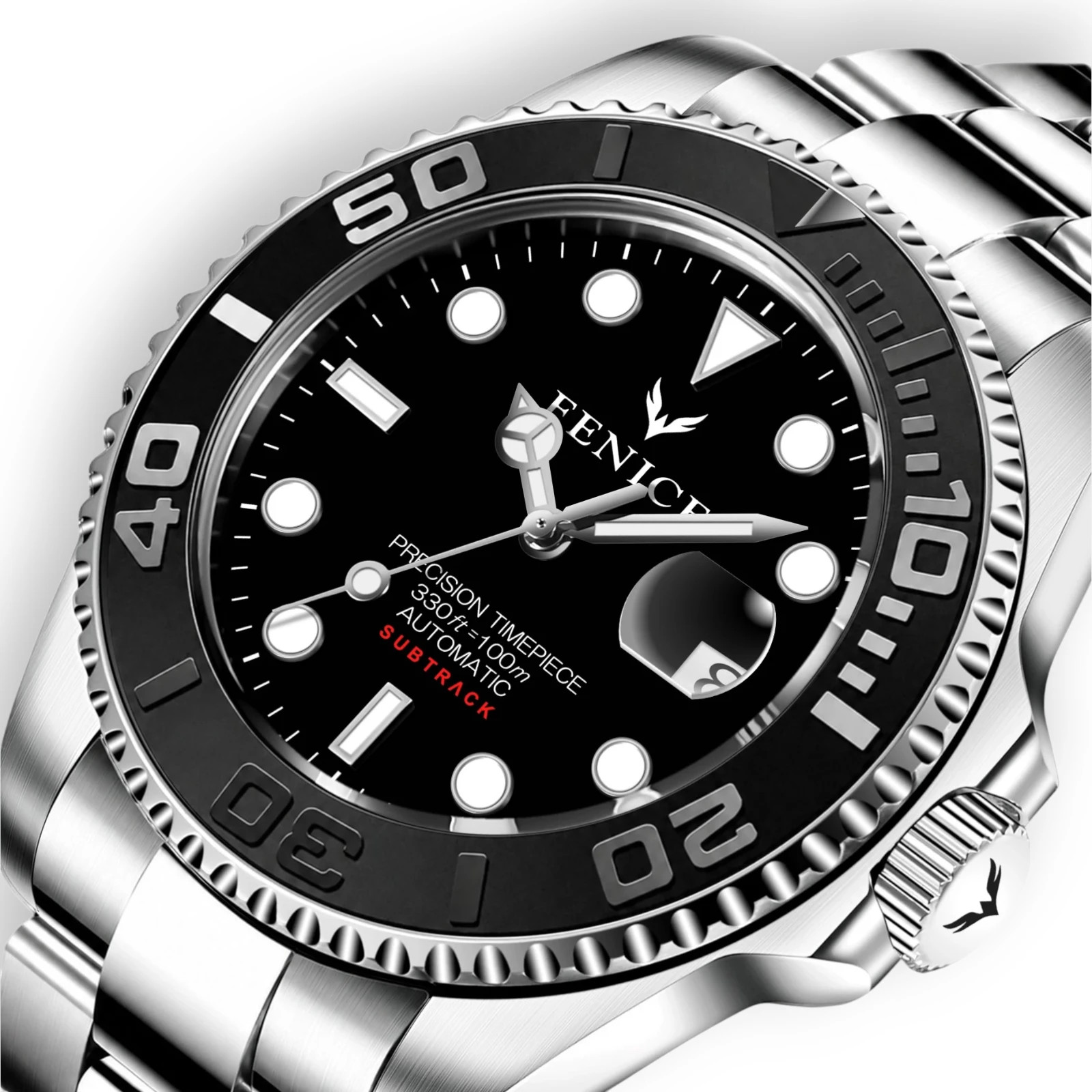 Phoenix Subtrack SEA Graphite 10ATM Automatic Watch with Miyota Movement