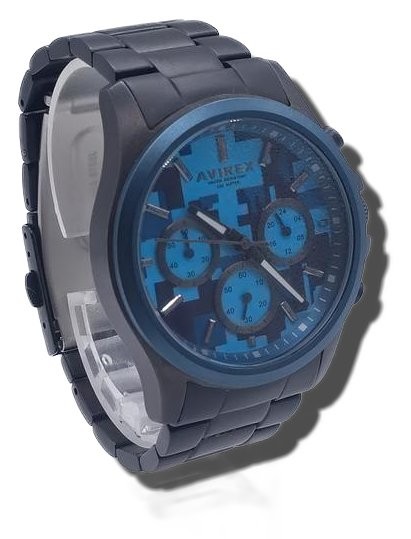 AVIREX Chronograph Watch Wristwatch Works Men 3666