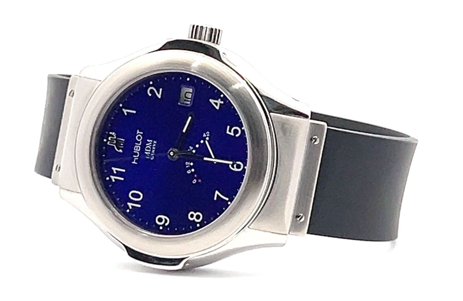 Hublot MDM Bang Automatic Men’s Watch – 40 mm Steel, Blue Dial, Power Reserve