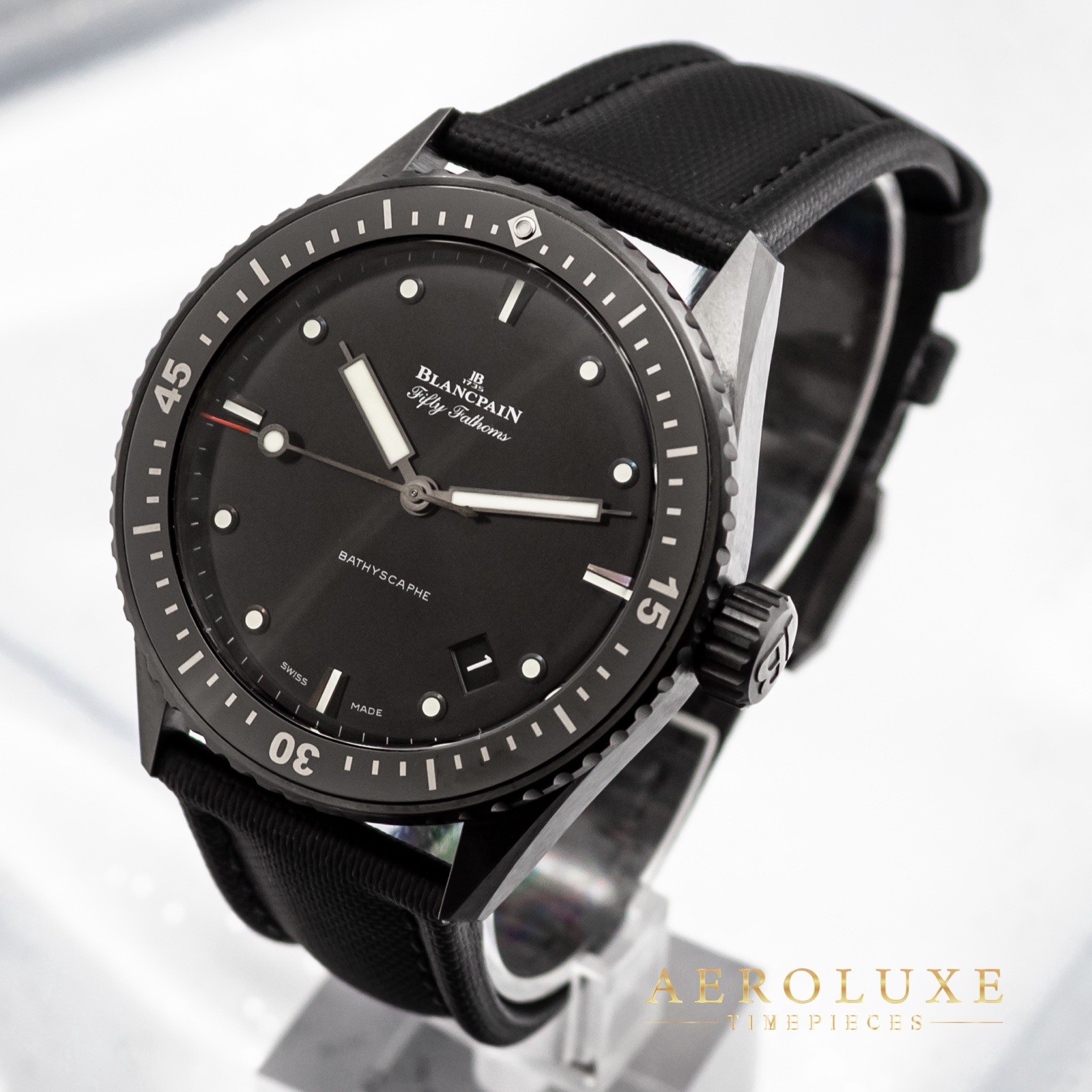 2022 Blancpain Bathyscaphe 43.6 Ceramic Black B&P 5000-0130-B52A