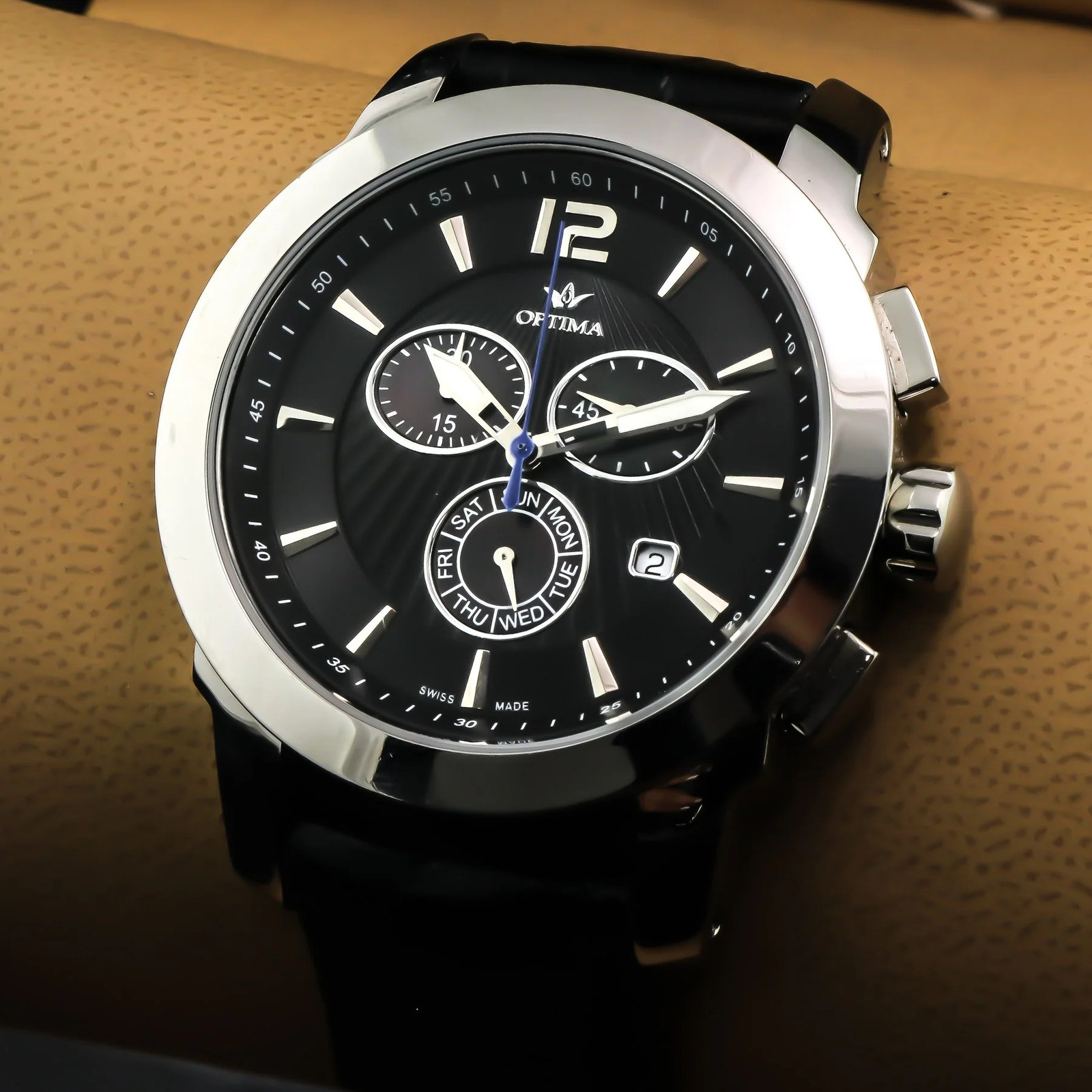Optima – Swiss Chronograph – OSC391-SL-3 Swiss Ronda 46 mm OSC391 30 m (3 ATM