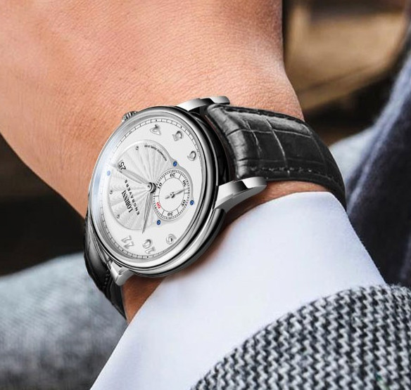 LOBINNI Men Automatic Watch 40mm Mechanical Wristwatch Hangzhou 5000 Micro Rotor