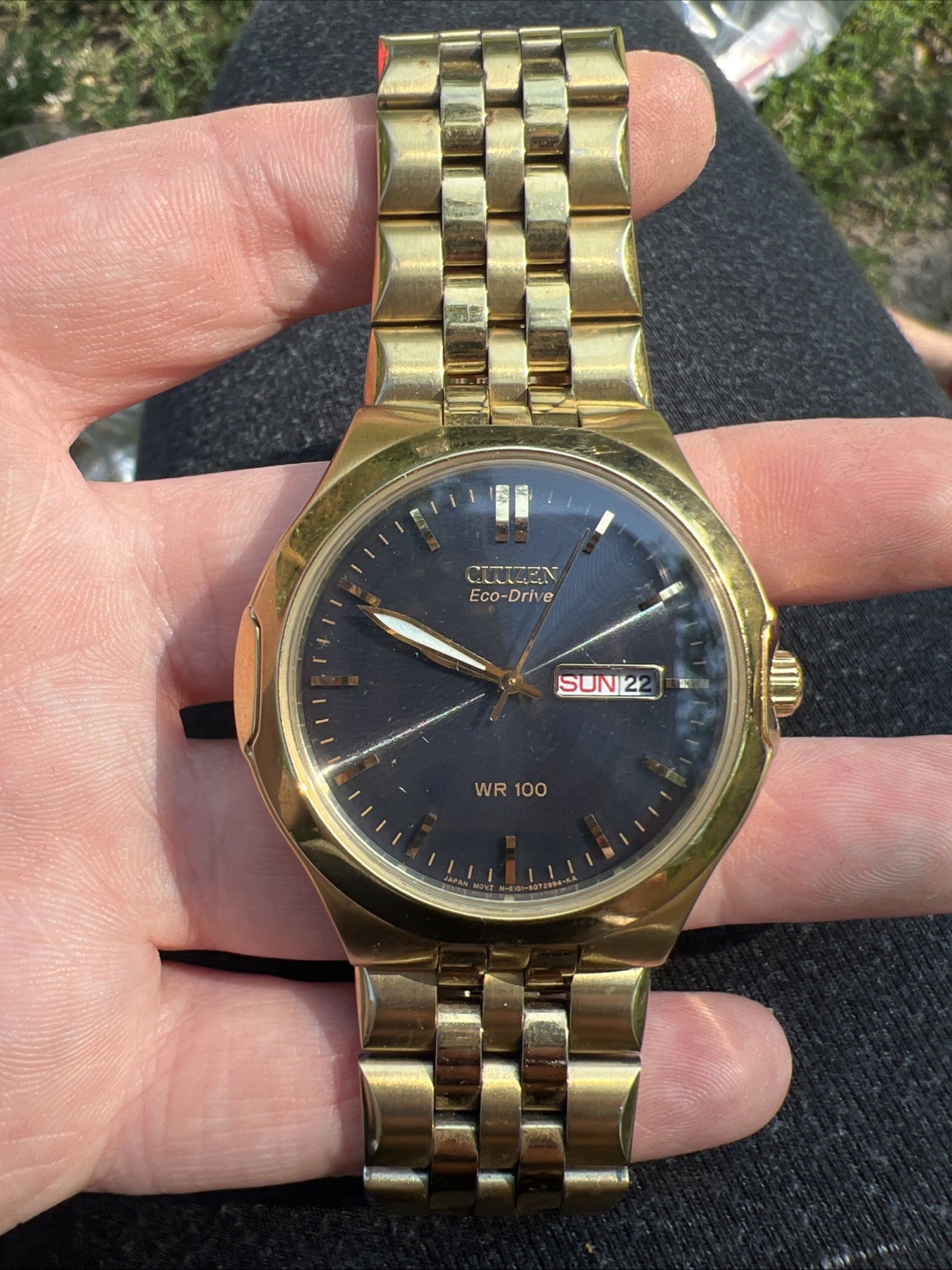 Citizen Eco Drive WR 100 GN-4W-5 Bracelet Watch￼