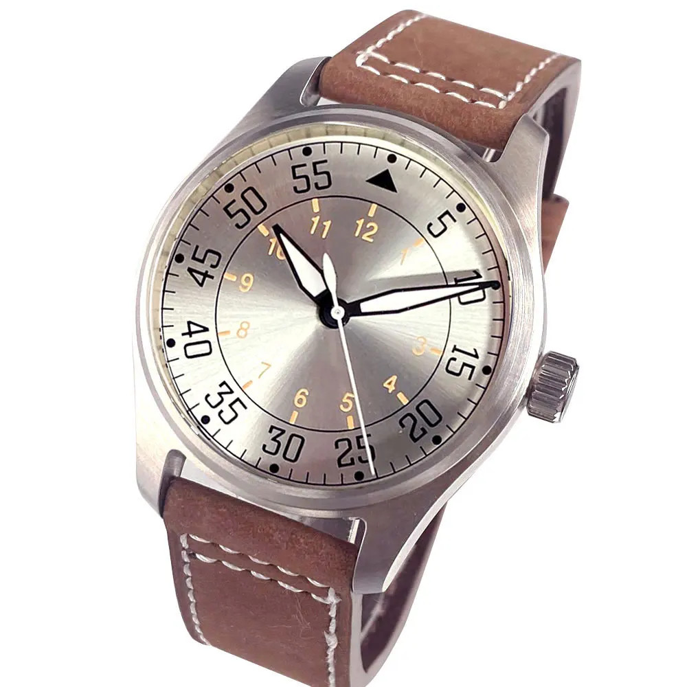 Tandorio 39mm Pilot Retro Automatic Mechanical Watch For Japan NH35/ Miyota 8215