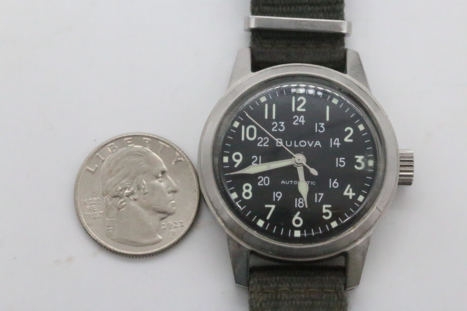 Bulova Hack 96A259 VWI Special Edition Black Dial Automatic Men’s Watch 38mm
