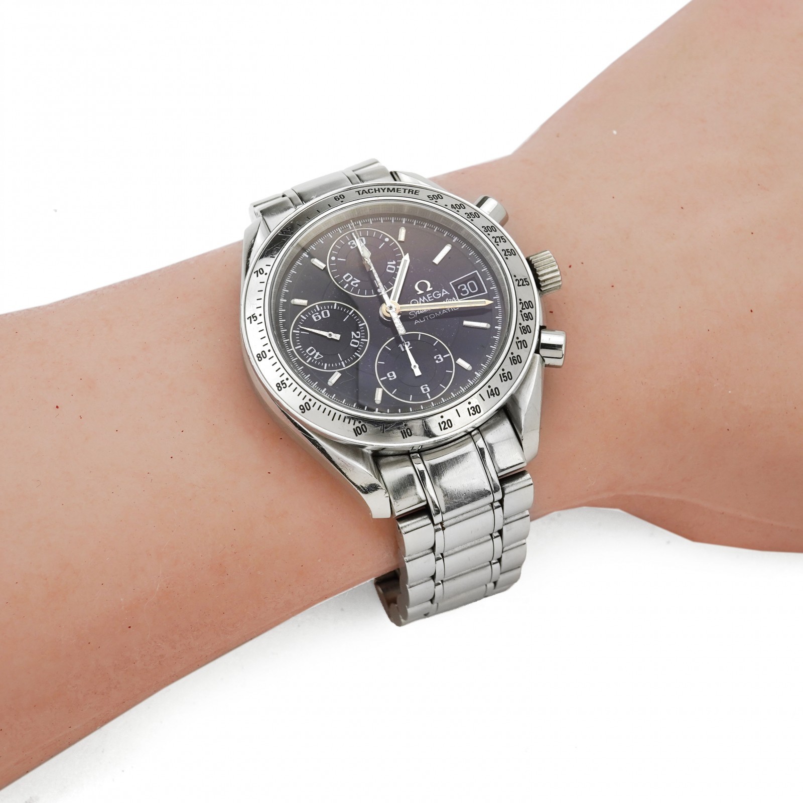 OMEGA Speedmaster Date 3513.50.00 Automatic Black Dial Men Warranty