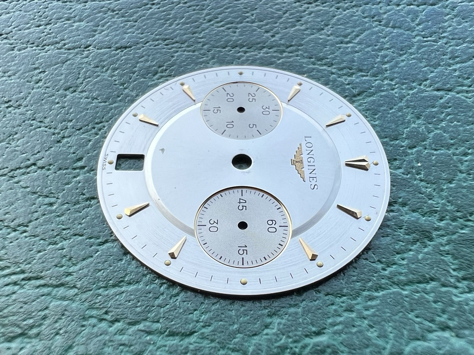 Authentic Longines 1832 Chronograph Silver & Gold Arrow Markers – OC#975