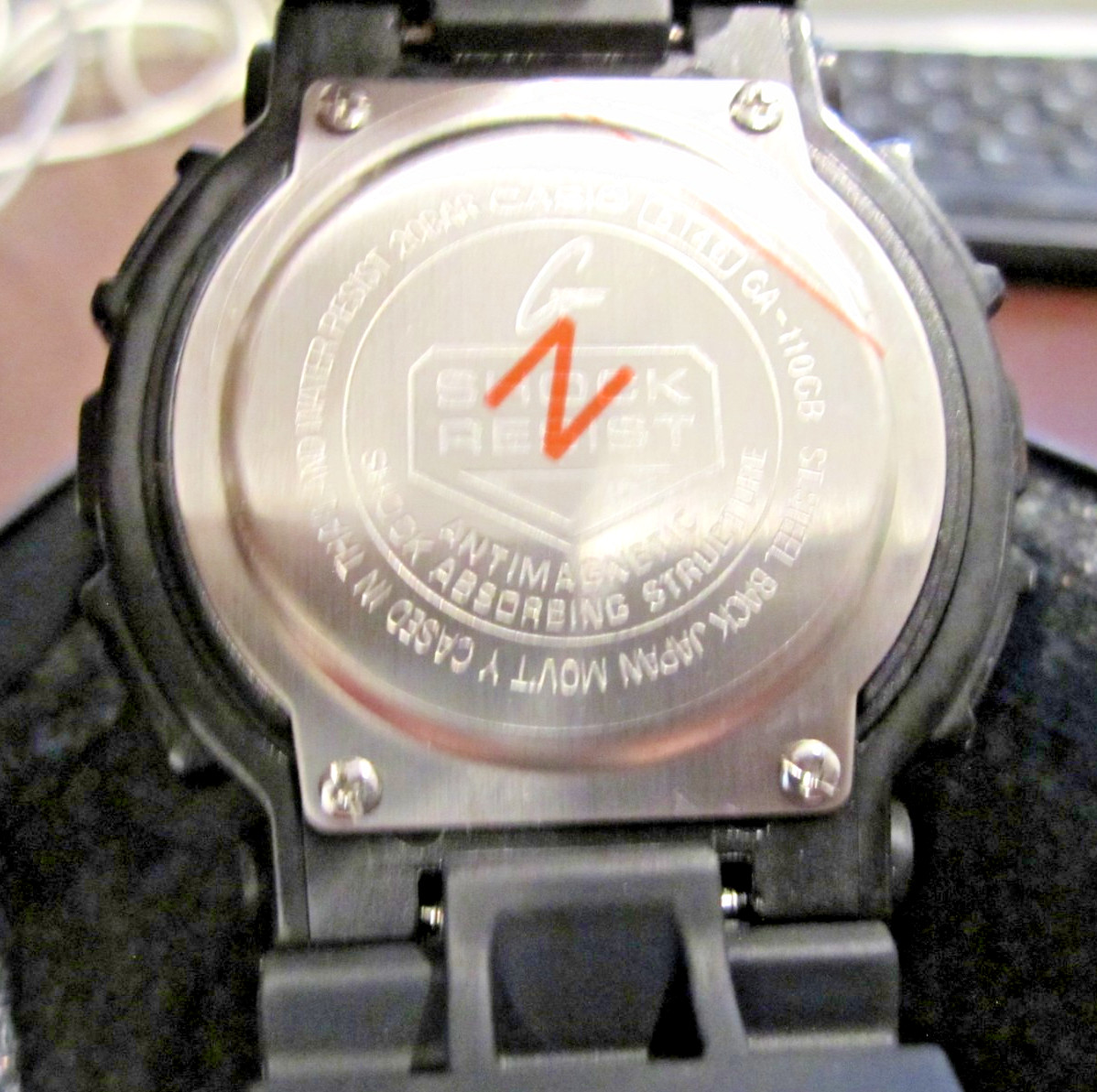Casio G-SHOCK GA110GB Black Resin Case with Black Resin Strap Men’s