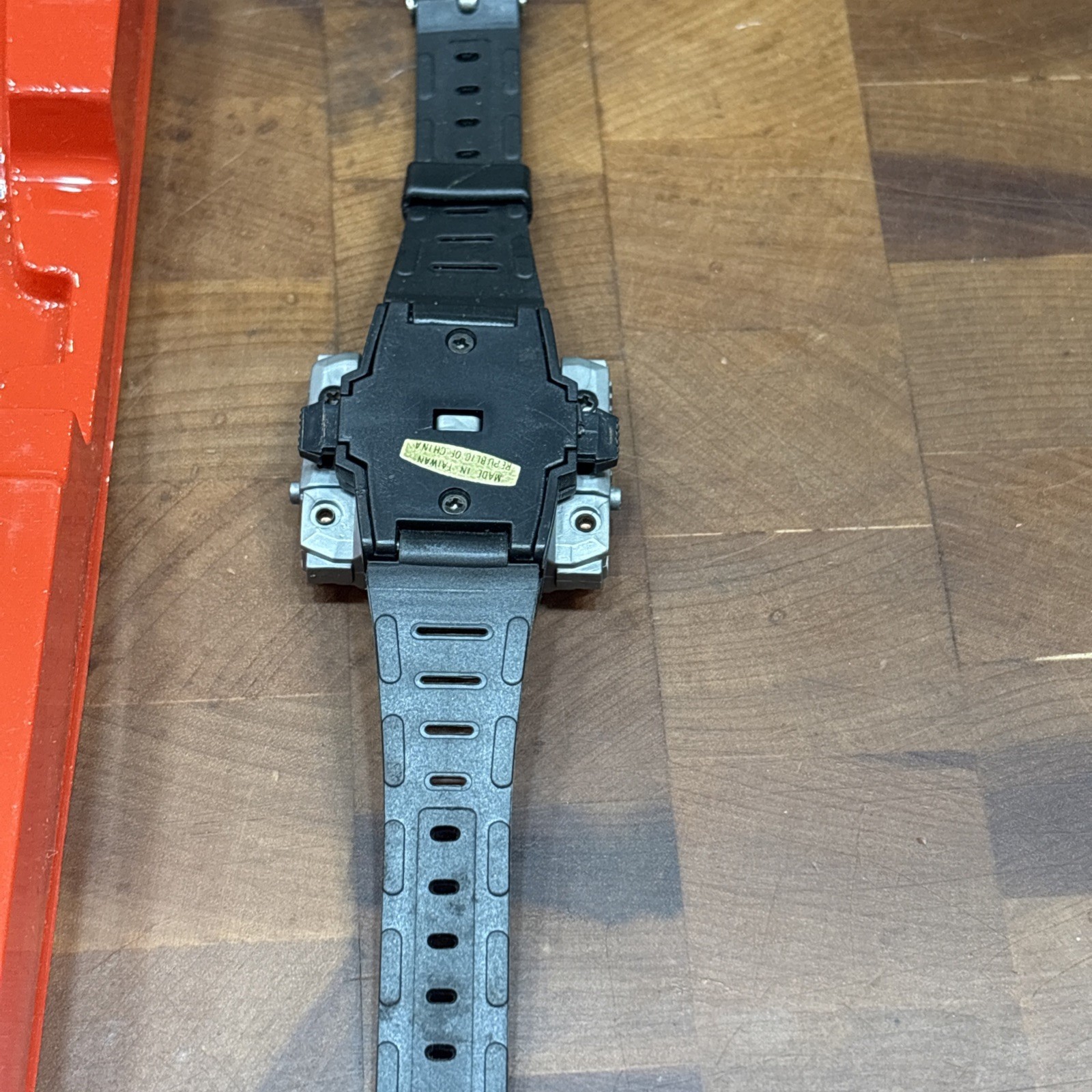1980s Quartz Robotime Watch Gray Robot Black Band Original Packaging