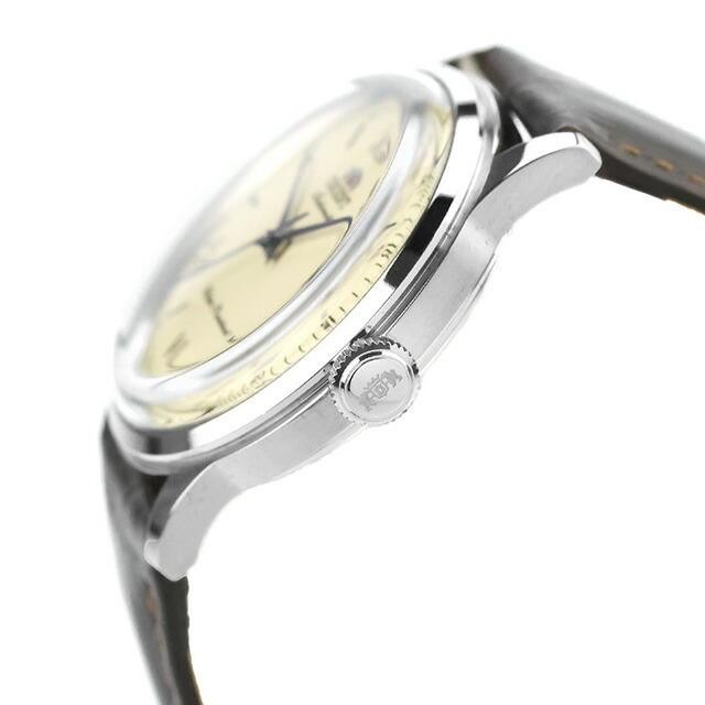 ORIENT RN-BB0003Y Bambino 38mm Ivory Roman No Date Automatic Leather Watch