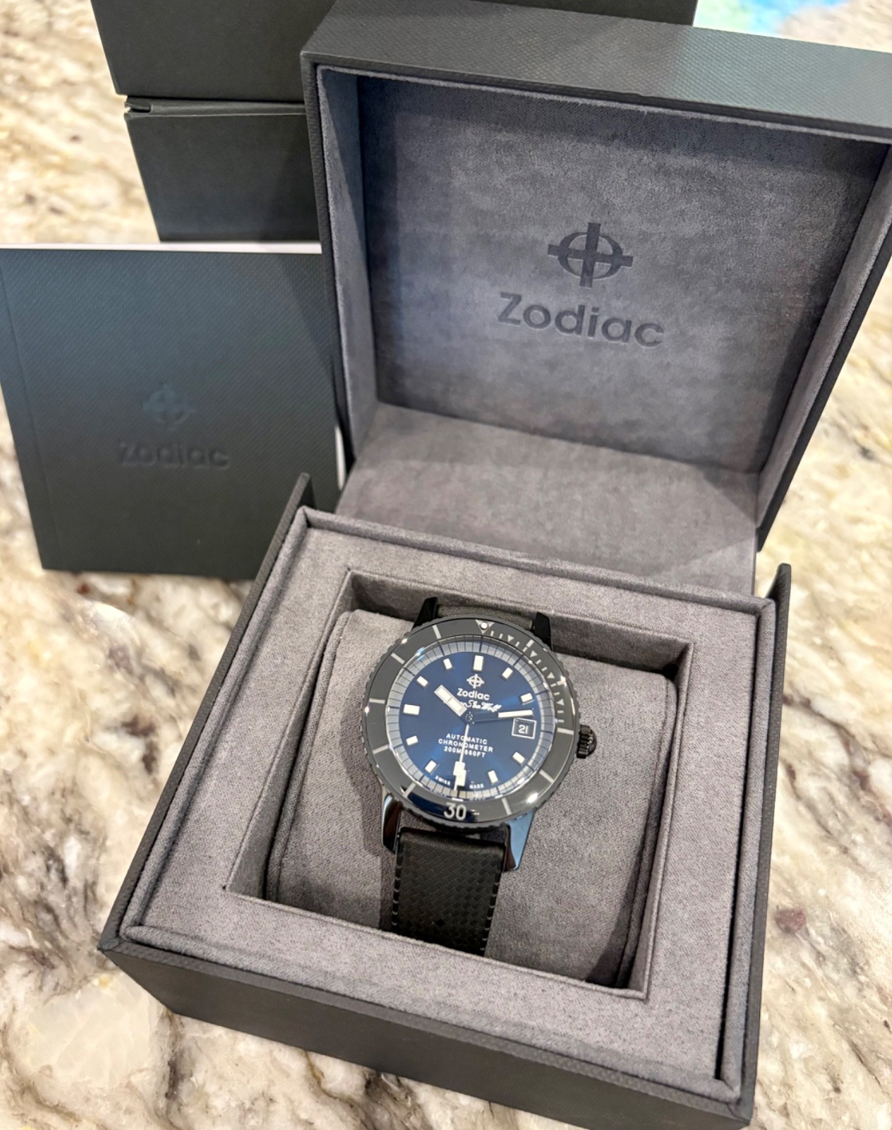 Zodiac Super Sea Wolf – Black Ceramic COSC Limited Edition (ZO9595)